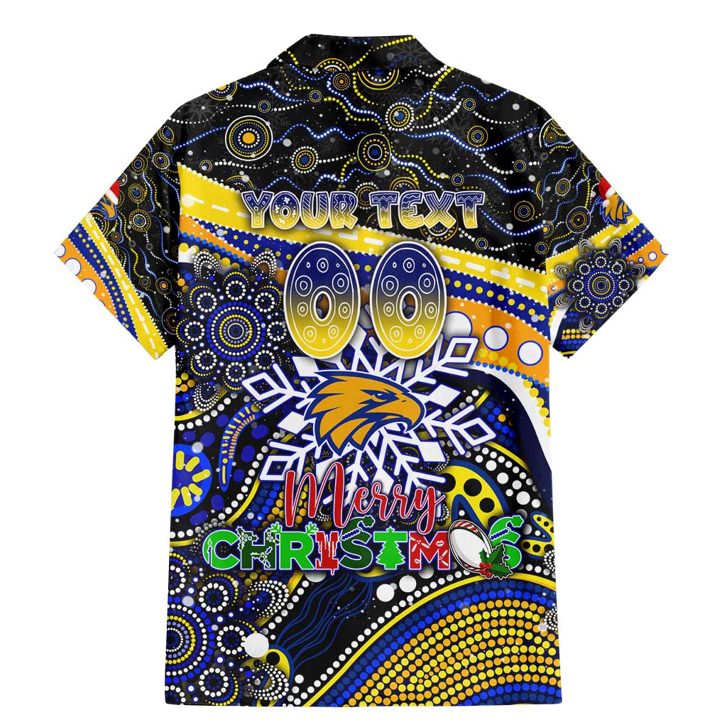 Merry Christmas AFL Eagles Family Matching Mermaid Dress and Hawaiian Shirt Aboriginal Santa Football Mascot