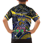 Merry Christmas AFL Eagles Family Matching Summer Maxi Dress and Hawaiian Shirt Aboriginal Santa Football Mascot