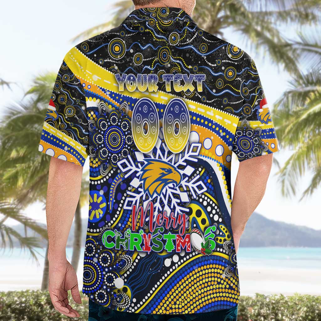 Merry Christmas AFL Eagles Hawaiian Shirt Aboriginal Santa Football Mascot