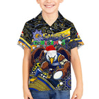 Merry Christmas AFL Eagles Hawaiian Shirt Aboriginal Santa Football Mascot
