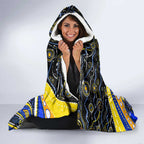Merry Christmas AFL Eagles Hooded Blanket Aboriginal Santa Football Mascot