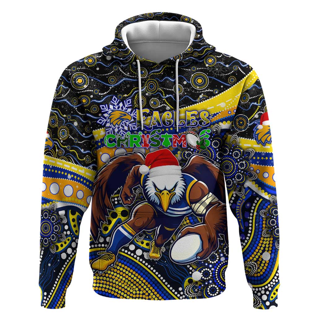 Merry Christmas AFL Eagles Hoodie Aboriginal Santa Football Mascot