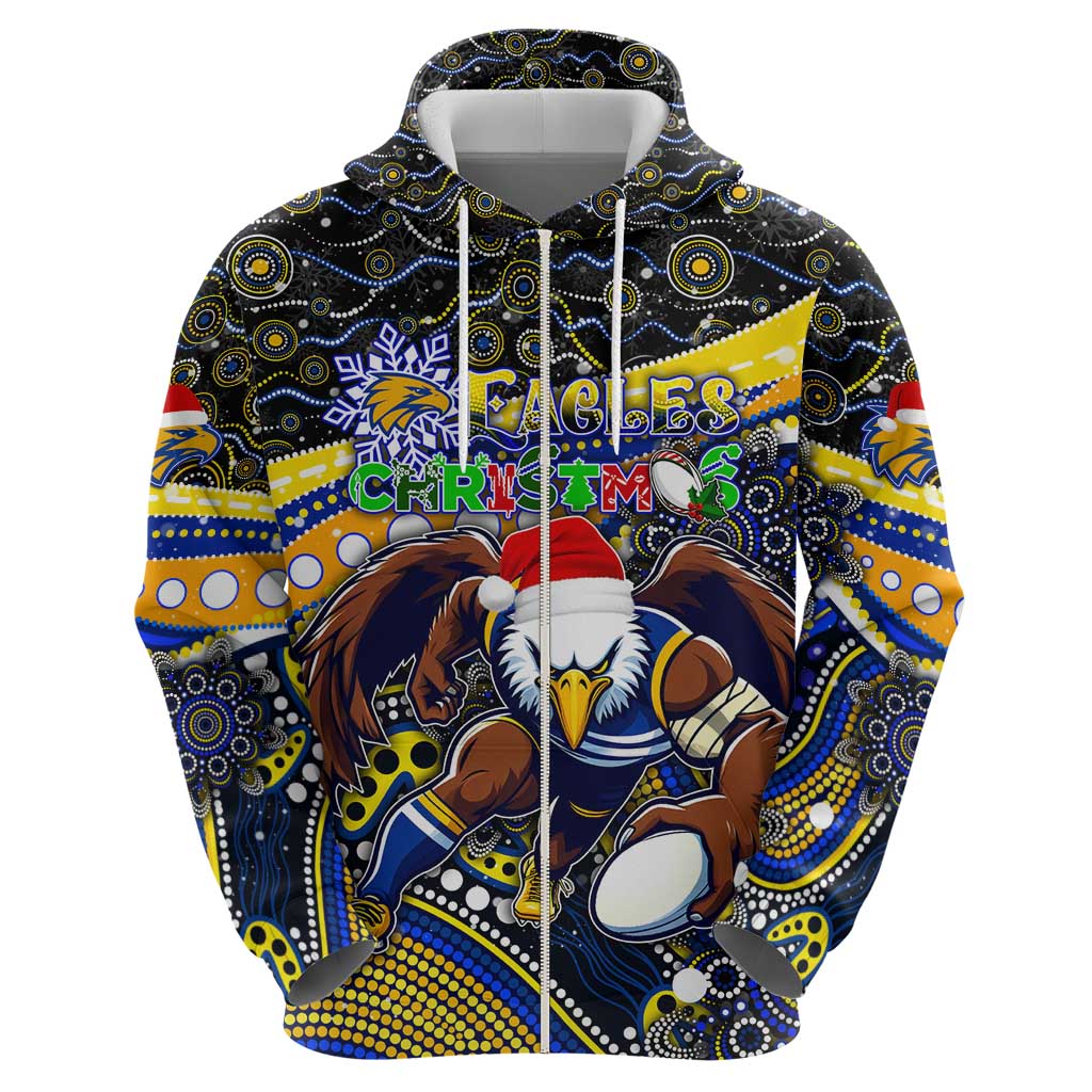 Merry Christmas AFL Eagles Hoodie Aboriginal Santa Football Mascot
