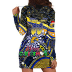 Merry Christmas AFL Eagles Hoodie Dress Aboriginal Santa Football Mascot