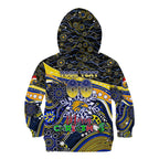 Merry Christmas AFL Eagles Kid Hoodie Aboriginal Santa Football Mascot