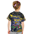 Merry Christmas AFL Eagles Kid T Shirt Aboriginal Santa Football Mascot