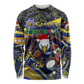 Merry Christmas AFL Eagles Long Sleeve Shirt Aboriginal Santa Football Mascot