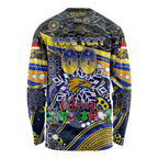 Merry Christmas AFL Eagles Long Sleeve Shirt Aboriginal Santa Football Mascot