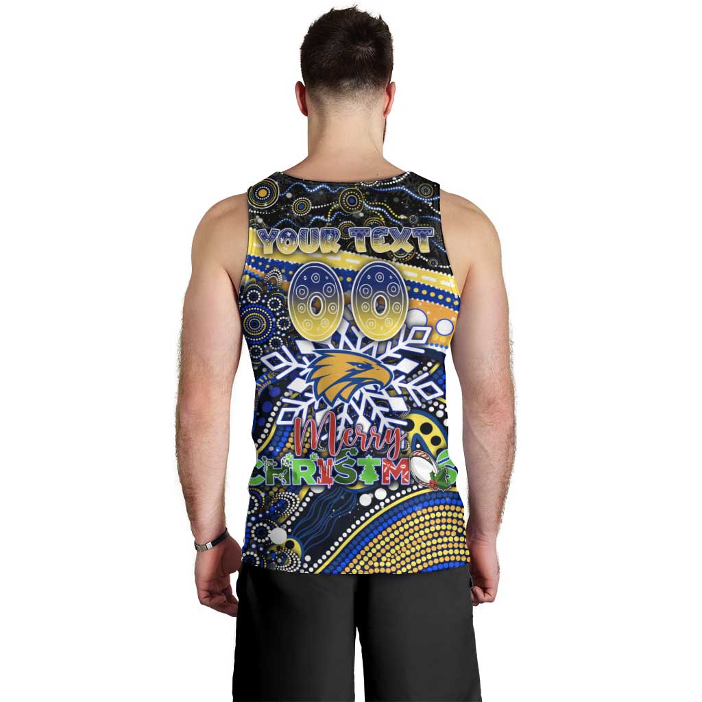 Merry Christmas AFL Eagles Men Tank Top Aboriginal Santa Football Mascot