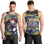 Merry Christmas AFL Eagles Men Tank Top Aboriginal Santa Football Mascot
