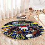 Merry Christmas AFL Eagles Round Carpet Aboriginal Santa Football Mascot