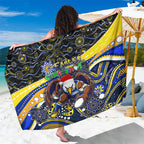 Merry Christmas AFL Eagles Sarong Aboriginal Santa Football Mascot