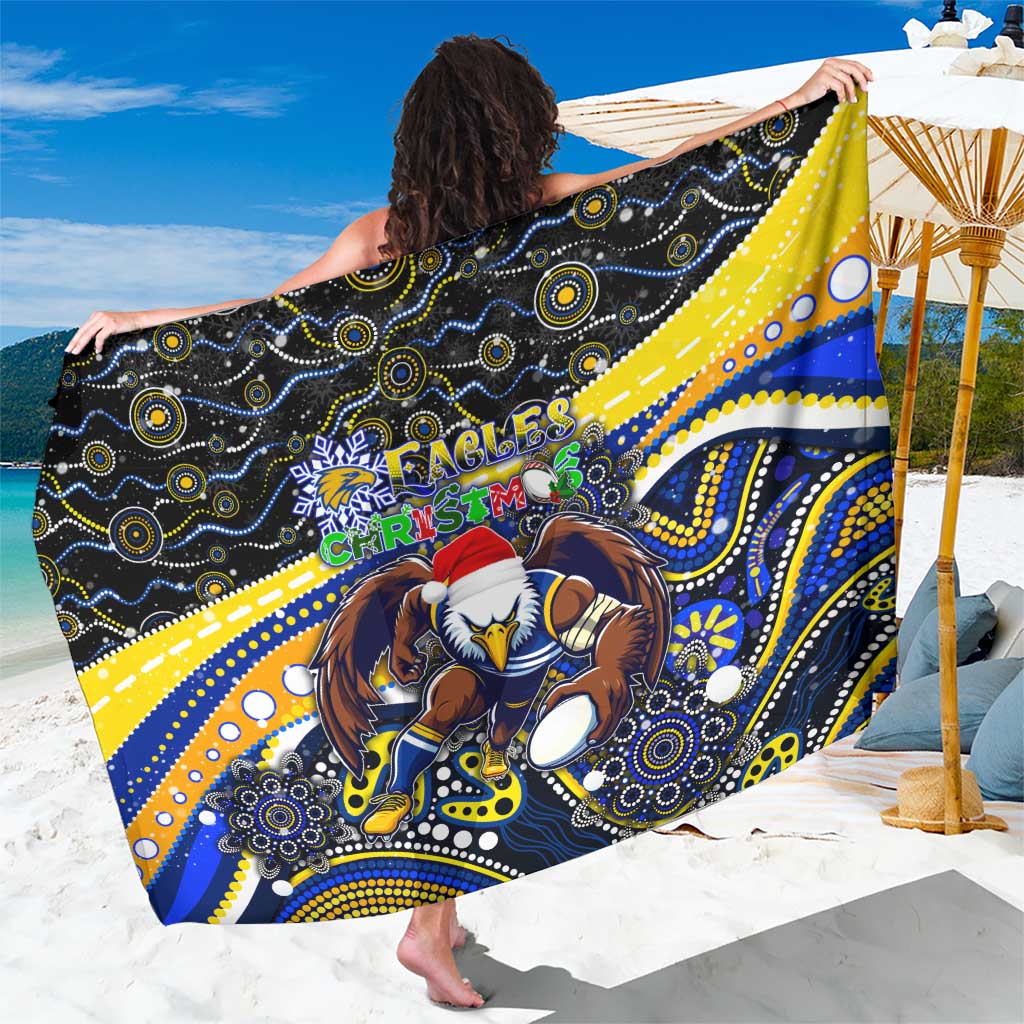 Merry Christmas AFL Eagles Sarong Aboriginal Santa Football Mascot