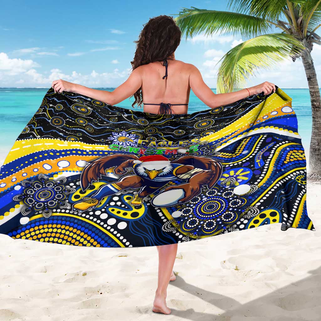 Merry Christmas AFL Eagles Sarong Aboriginal Santa Football Mascot