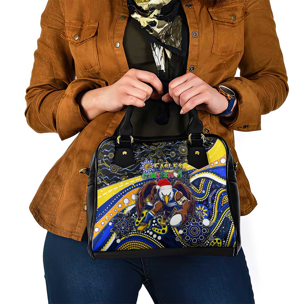 Merry Christmas AFL Eagles Shoulder Handbag Aboriginal Santa Football Mascot