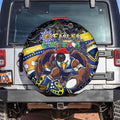 Merry Christmas AFL Eagles Spare Tire Cover Aboriginal Santa Football Mascot