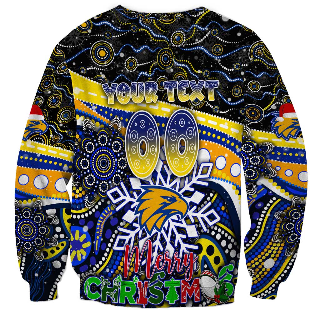 Merry Christmas AFL Eagles Sweatshirt Aboriginal Santa Football Mascot
