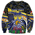 Merry Christmas AFL Eagles Sweatshirt Aboriginal Santa Football Mascot