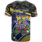 Merry Christmas AFL Eagles T Shirt Aboriginal Santa Football Mascot