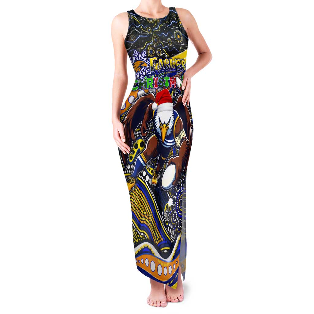 Merry Christmas AFL Eagles Tank Maxi Dress Aboriginal Santa Football Mascot