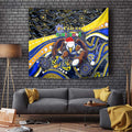 Merry Christmas AFL Eagles Tapestry Aboriginal Santa Football Mascot