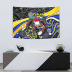 Merry Christmas AFL Eagles Tapestry Aboriginal Santa Football Mascot