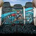 Merry Christmas AFL Power Back Car Seat Cover Aboriginal Santa Football Mascot