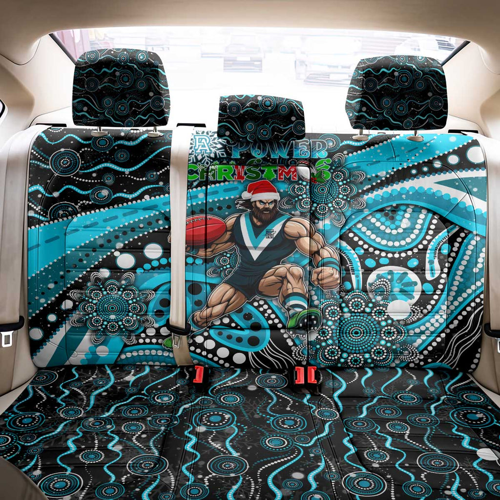 Merry Christmas AFL Power Back Car Seat Cover Aboriginal Santa Football Mascot