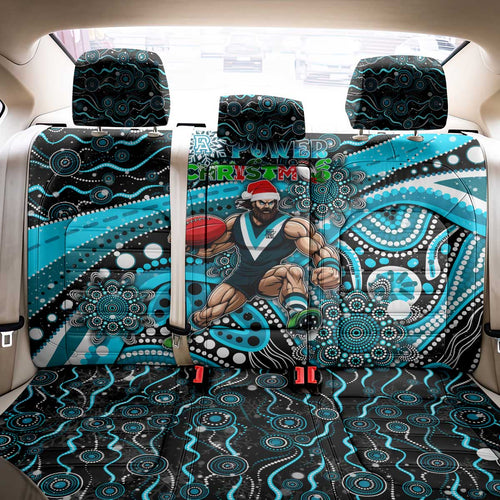 Merry Christmas AFL Power Back Car Seat Cover Aboriginal Santa Football Mascot