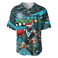 Merry Christmas AFL Power Baseball Jersey Aboriginal Santa Football Mascot