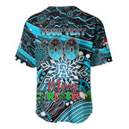 Merry Christmas AFL Power Baseball Jersey Aboriginal Santa Football Mascot