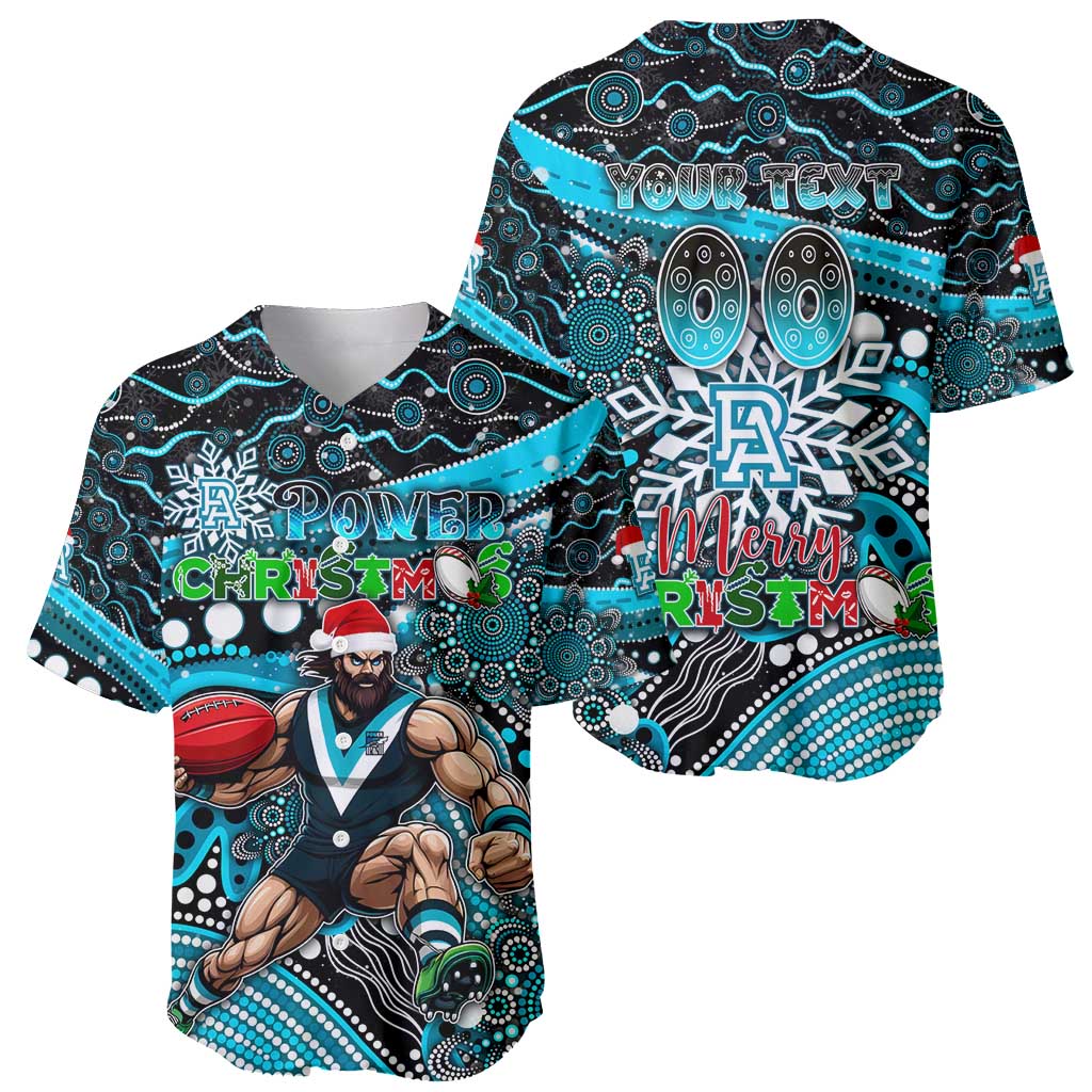 Merry Christmas AFL Power Baseball Jersey Aboriginal Santa Football Mascot