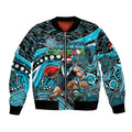 Merry Christmas AFL Power Bomber Jacket Aboriginal Santa Football Mascot