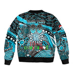 Merry Christmas AFL Power Bomber Jacket Aboriginal Santa Football Mascot