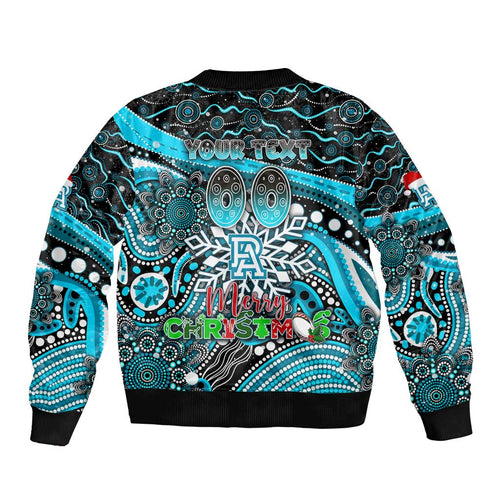 Merry Christmas AFL Power Bomber Jacket Aboriginal Santa Football Mascot