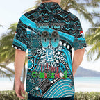 Merry Christmas AFL Power Hawaiian Shirt Aboriginal Santa Football Mascot