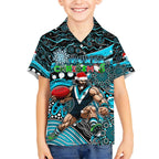Merry Christmas AFL Power Hawaiian Shirt Aboriginal Santa Football Mascot