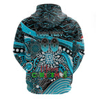 Merry Christmas AFL Power Hoodie Aboriginal Santa Football Mascot