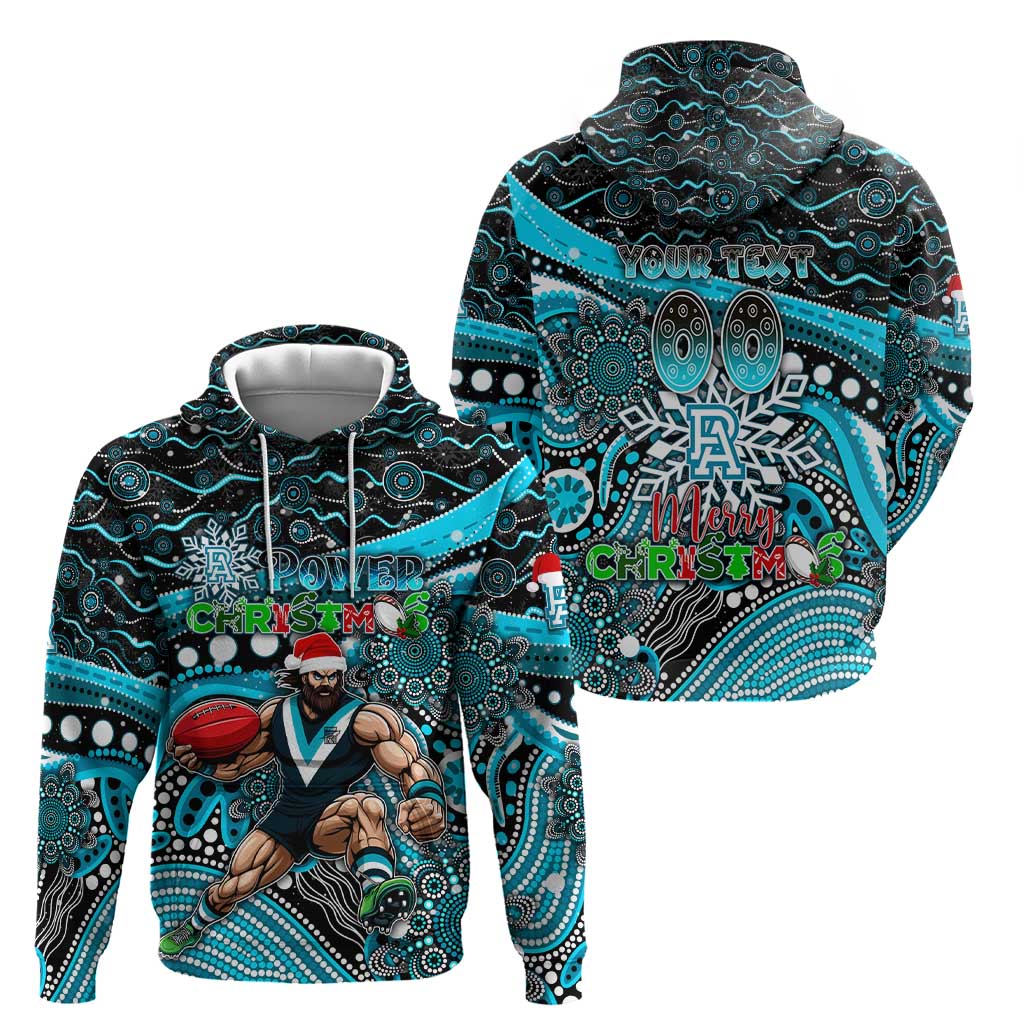 Merry Christmas AFL Power Hoodie Aboriginal Santa Football Mascot