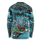 Merry Christmas AFL Power Long Sleeve Shirt Aboriginal Santa Football Mascot