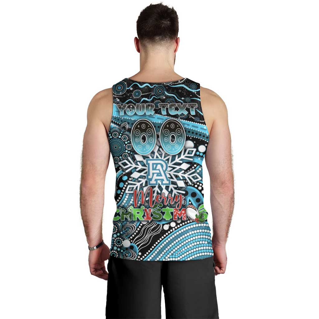 Merry Christmas AFL Power Men Tank Top Aboriginal Santa Football Mascot