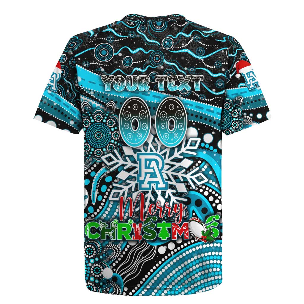 Merry Christmas AFL Power Rugby Jersey Aboriginal Santa Football Mascot