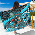 Merry Christmas AFL Power Sarong Aboriginal Santa Football Mascot