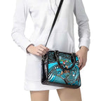 Merry Christmas AFL Power Shoulder Handbag Aboriginal Santa Football Mascot