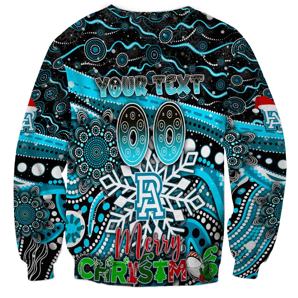 Merry Christmas AFL Power Sweatshirt Aboriginal Santa Football Mascot