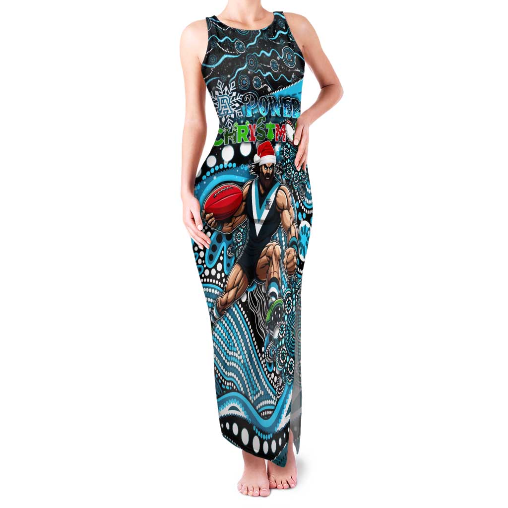 Merry Christmas AFL Power Tank Maxi Dress Aboriginal Santa Football Mascot