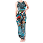 Merry Christmas AFL Power Tank Maxi Dress Aboriginal Santa Football Mascot