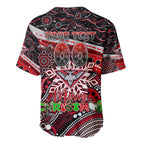 Merry Christmas AFL Bombers Baseball Jersey Aboriginal Santa Football Mascot