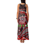 Merry Christmas AFL Bombers Family Matching Tank Maxi Dress and Hawaiian Shirt Aboriginal Santa Football Mascot