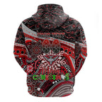 Merry Christmas AFL Bombers Hoodie Aboriginal Santa Football Mascot